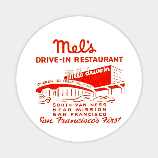 Mel's Drive In Magnet by MindsparkCreative